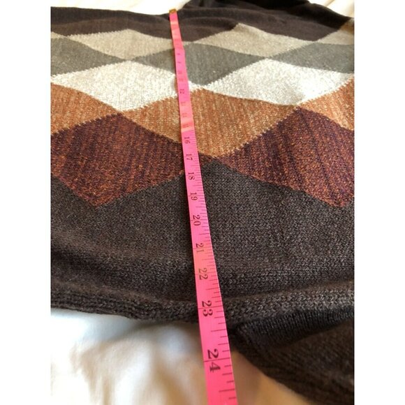 Vintage Croft & Barrow Argyle Sweater Mens Large USA Grandpa Academia Preppy y2k - Picture 4 of 5